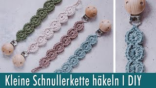 Schnullerkette häkeln in Raupenform  schönes Geschenk zur Geburt [upl. by Revlys]