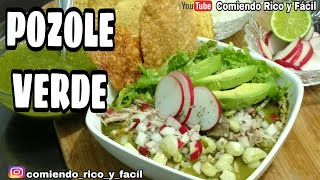 POZOLE VERDE DE CERDO COMIENDO RICO Y FÁCIL [upl. by Saraann]