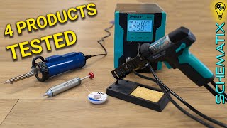 The easiest method for Desoldering components Solder Wick Sucker amp Proskit SS02 station Reviewed [upl. by Karia781]