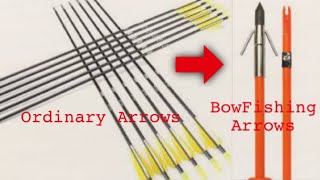 How to Make a Homemade BowFishing Arrow [upl. by Putnem163]