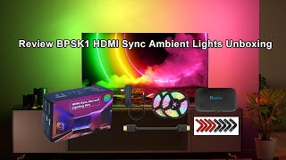 Review BPSK1 HDMI Sync Ambient Lights Unboxing [upl. by Agretha]