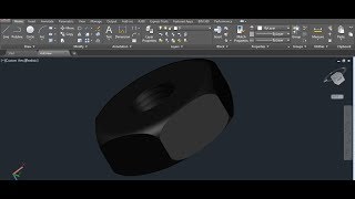 Making a Hex Nut in AutoCAD [upl. by Prichard]