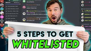 How To Get Whitelisted For NFT Projects  5 Steps You Must Do To Get On The Whitelist [upl. by Buzz263]