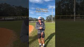 The Bipolar Head Coach 🤣 baseball comedy coach rage crashout baseballcoach mlb [upl. by Ahsai]