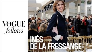 24h avec Inès de la Fressange pendant la Fashion Week  Vogue Paris [upl. by Sedaiuqlem203]