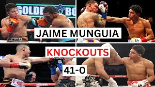 Jaime Munguia 410 Knockouts amp Highlights [upl. by Kamal]