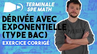 La fonction exponentielle EXERCICE TYPE BAC  Spé maths  Terminale [upl. by Nnylekoorb]