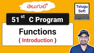 Functions in C in Telugu  C Programming  Program 51 [upl. by Lombardo]