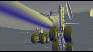 Boeing 7478 Landing Gear Retraction Test [upl. by Darrel]