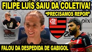 FILIPE LUÍS SAIU DA COLETIVA E FOI ABRAÇAR GERAL FALA DA DESPEDIDA DO GABIGOL COLETIVA DO FLAMENGO [upl. by April324]