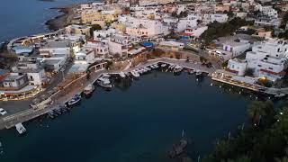 Sunset at Sissi Marina and Harbour  Sissi Crete DJI Mini 3 Pro [upl. by Dixon]