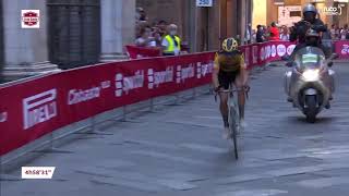 Wout van Aert Soloes To Strade Bianche Victory [upl. by Handbook301]