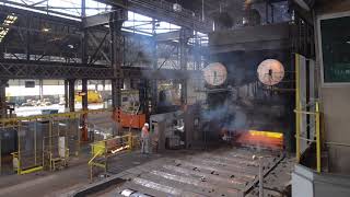 Hot rolling at the largest heavy plate mill in Europe [upl. by Kerril722]