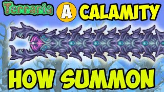 Terraria Calamity Mod 1449 How To Summon THE DEVOURER OF GODS BOSS 2024 [upl. by Nosmirc]