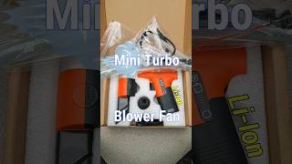 Mini Jet Turbo Brushless Blower Fan 130000 RPM amp tubing kit rechargable liion battery [upl. by Zela]