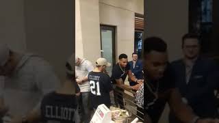 Vander Esch And Damien Wilson Signing autographs [upl. by Akem]