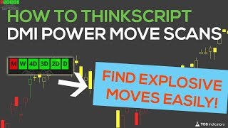 How to thinkScript – DMI Power Move Scans  Episode 12 [upl. by Birkner]