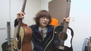 6弦アコギギターと12弦アコギギターのサウンド比較 gibsonguitar ElixirStringsMedia johnlennon [upl. by Adorl]