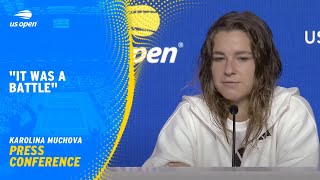 Karolina Muchova Press Conference  2024 US Open Semifinal [upl. by Ariom]