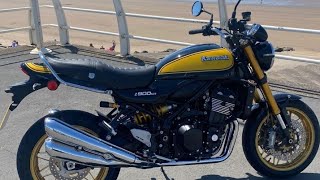 Kawasaki Z900 RS se Brand new 2022 with Delkevic four into four pipes [upl. by Enajaras]