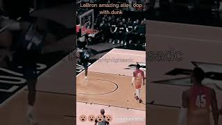 2022 Lebron NBA allstar alley oop with amazing dunk [upl. by Kcirtapnaes]