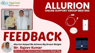 Allurion Balloon Testimonial Patient Shares Their Journey  Allurion Helped Rajiv Lose Weight 23kg [upl. by Neu]