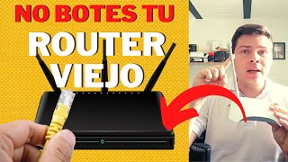 Usar ROUTER VIEJO para extender el Wifi  MUY FÁCIL  CON CABLE Y SIN CABLE📡 [upl. by Lasonde]