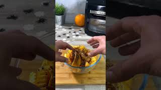 🎃 Air Fryer Pumpkin Wedges are the ultimate autumn snack 🎃 halloween [upl. by Joli]