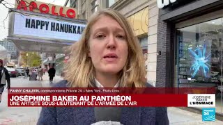 Joséphine Baker au Panthéon  les réactions à New York • FRANCE 24 [upl. by Ekaj]