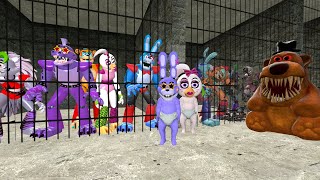 I Escaped new MEGA Deadly PRISON Experiments FREDDYS VS ALL BONNIES VS ALL CHICAS VS ALL FOXYS [upl. by Mclaughlin49]