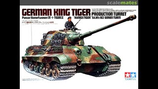 Tamiya 135 King Tiger [upl. by Llerad]