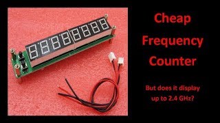 Cheap Frequency Counter from eBay [upl. by Lianna]