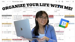 how i organize my entire life with google calendar 🗂️ productivity as a uni student [upl. by Haberman794]