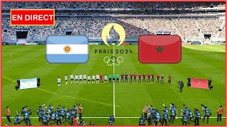 match Maroc vs Argentine en direct aujourdhui JO de Paris 2024 match complet simulation Gameplay PC [upl. by Acirt]