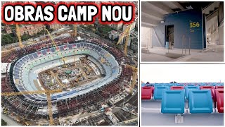 AMAZING New Spotify Camp Nou Renovations Update Upper Tier Structure Seat Installation Facade [upl. by Marzi767]