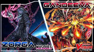 Cardfight Vanguard OverDress Zorga Masques Stoicheia VS Gandeeva Dragon Empire DBT10 [upl. by Park]