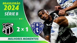 CEARÁ 2 X 1 PAYSANDU  MELHORES MOMENTOS  34ª RODADA DO BRASILEIRÃO SÉRIE B 2024  geglobo [upl. by Leonore]