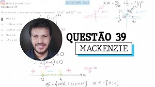 MACKENZIE  Vestibular 2023  Questão 39 [upl. by Ecnarf]