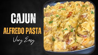 Creamy Cajun Shrimp Sausage and Salmon Pasta  How to Make Cajun Pasta [upl. by Eniamor]