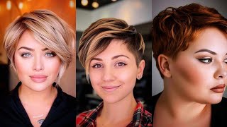 💯👍90  Pixie Hairstyles for Short Hair with Round and Oval Face Shapes  Amazing Short Hairstyles 🔥 [upl. by Domenic]