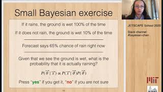 Yi Chen  Statistical analysis  Likelihood function Bayesian formalism Lecture Part 2 [upl. by Godric]