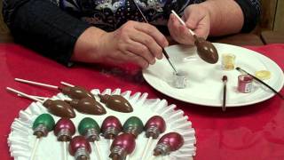 How To Make Christmas Light Bulb Chocolate Lollipops [upl. by Wayne379]