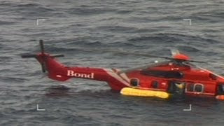 Dramatic North Sea rescue after helicopter ditches [upl. by Island]