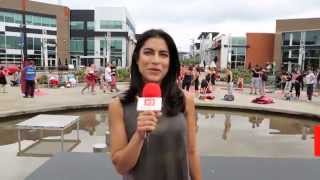 MontrealTV  Yoga en plein air  Centropolis avec Virginie Coossa [upl. by Etsirk905]