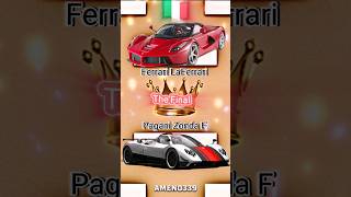 The Final Zonda F 😈 VS LaFerrari ❤ shorts car edit vs [upl. by Aihtyc]