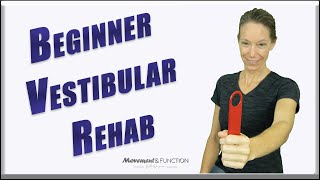 BEGINNER Vestibular Rehab Exercises  Motion Sensitivity Imbalance Vertigo [upl. by Onitselec]