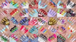 200 New Nails Art Designs  Beautiful Nail Designs Compilation for Beginners at Home  Nails Art [upl. by Anuahs331]