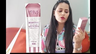 Lotus Ecostay Insta Smooth Perfecting Primer Review l [upl. by Adnahsor]