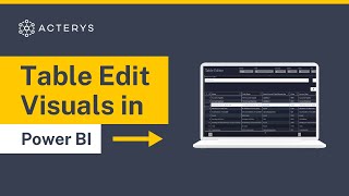 Custom Table Edit Visuals in Power BI [upl. by Aleunam]