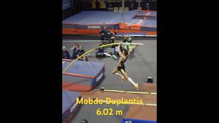 Mondo Duplantis jumps a new WL of 602 m at the All Star Perche Meeting in France 💥🇫🇷 shorts [upl. by Euqinomahs]